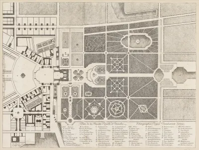 Plantegning over Château de Versailles (Plan de la Maison Royale de Versailles)