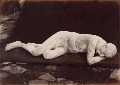 Plaster Cast of Body, Pompeii