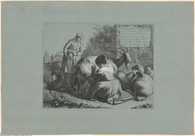 Plate 1, from The Set of 12 Pastorals Scenes