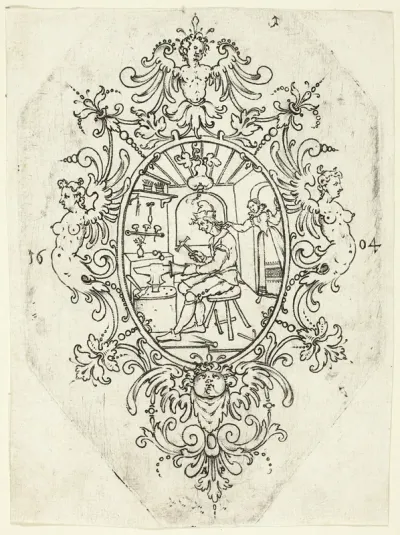 Plate 1, from twenty ornamental designs for goblets and beakers