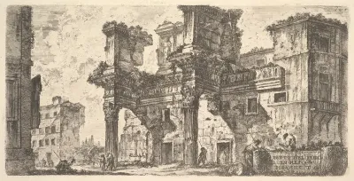 Plate 1: Part of the Forum of Nerva (Parte del Foro di Nerva), from "Antichità Romane de' Tempi della Repubblica, e de' primi Imperatori"