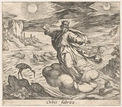 Plate 1: The Creation of the World (Orbis fabrica), from Ovid's 'Metamorphoses'