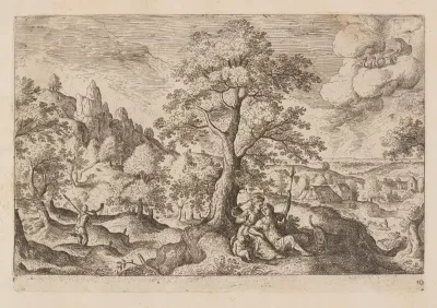 Plate 10, from Landscapes with Scenes from the Old and New Testament and Ovid’s Metamorphoses