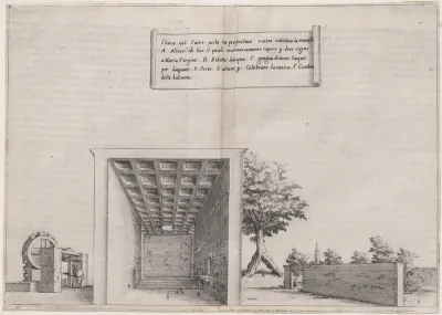 Plate 10, from "Trattato delle Piante & Immagini de Sacri Edifizi di Terra Santa" (Treatise of the Plans & Images of the Sacred Buildings of the Holy Land)