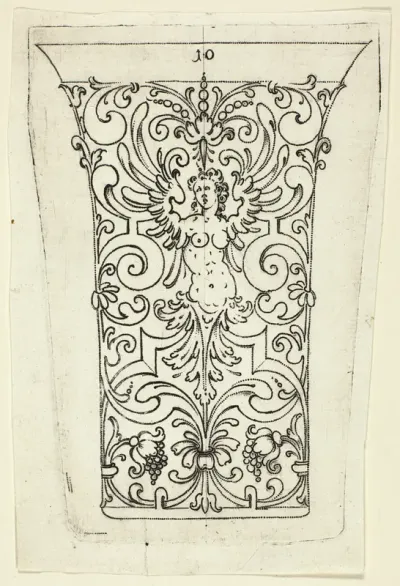 Plate 10, from twenty ornamental designs for goblets and beakers