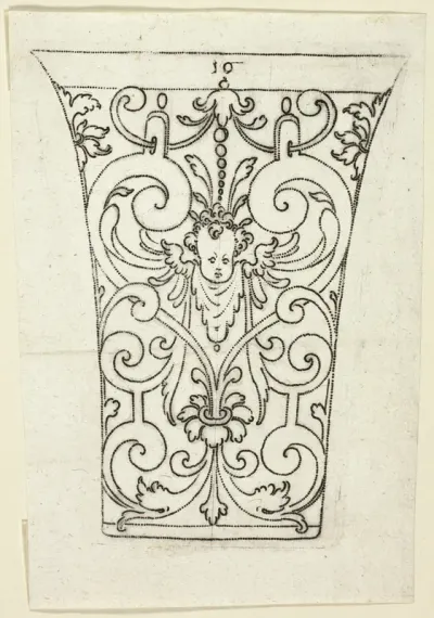 Plate 10, from XX Stuck zum (ornamental designs for goblets and beakers)