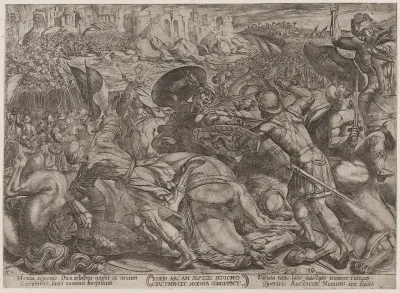 Plate 10: The Fall of Jericho, from "The Battles of the Old Testament"
