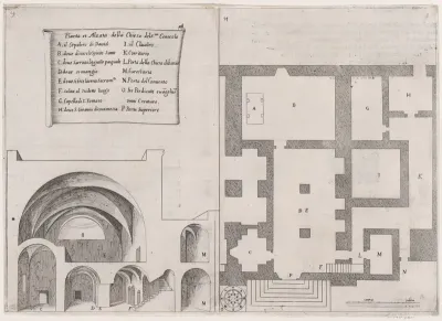 Plate 11, from "Trattato delle Piante & Immagini de Sacri Edifizi di Terra Santa" (Treatise of the Plans & Images of the Sacred Buildings of the Holy Land)
