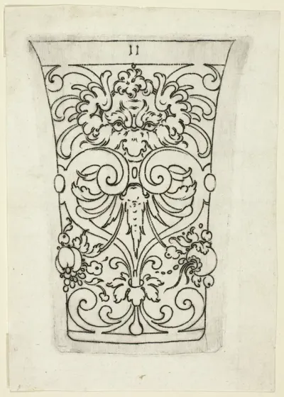 Plate 11, from XX Stuck zum (ornamental designs for goblets and beakers)