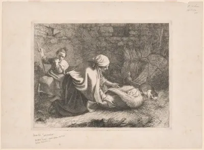 Plate 12, from The Set of 12 Pastorals Scenes