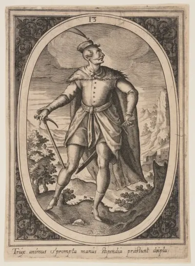 Plate 13 from Military Figures