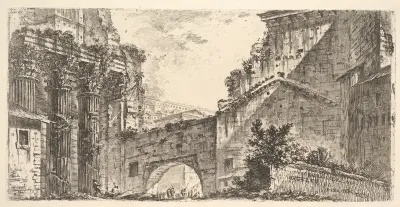 Plate 15: Forum of Augustus (Foro di Augusto), from "Antichità Romane de' Tempi della Repubblica, e de' primi Imperatori"