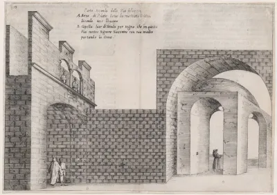 Plate 15, from "Trattato delle Piante & Immagini de Sacri Edifizi di Terra Santa" (Treatise of the Plans & Images of the Sacred Buildings of the Holy Land)