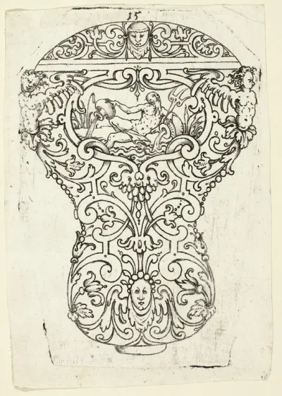 Plate 15, from twenty ornamental designs for goblets and beakers