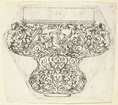 Plate 16, from twenty ornamental designs for goblets and beakers