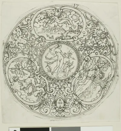 Plate 17, from twenty ornamental designs for goblets and beakers