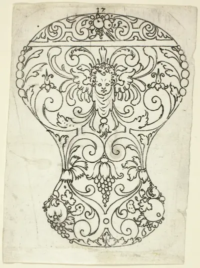 Plate 17, from XX Stuck zum (ornamental designs for goblets and beakers)