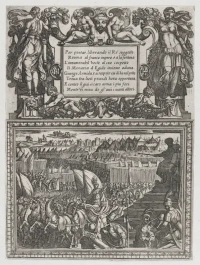 Plate 17: Illustration to Canto XVII, from Torquato Tasso's "Gerusalemme liberata III"