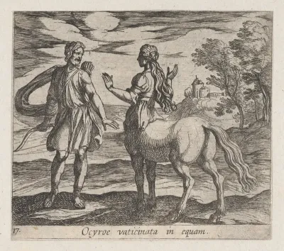 Plate 17: Ocyrhoe Changed into a Horse (Ocyroe vaticinata in equam), from Ovid's 'Metamorphoses'