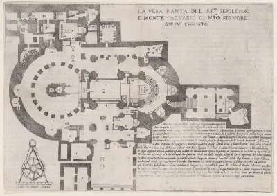 Plate 18, from "Trattato delle Piante & Immagini de Sacri Edifizi di Terra Santa" (Treatise of the Plans & Images of the Sacred Buildings of the Holy Land)