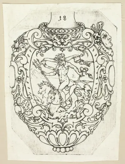 Plate 18, from twenty ornamental designs for goblets and beakers