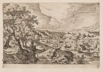 Plate 19, from Landscapes with Scenes from the Old and New Testament and Ovid’s Metamorphoses