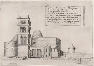 Plate 19, from "Trattato delle Piante & Immagini de Sacri Edifizi di Terra Santa" (Treatise of the Plans & Images of the Sacred Buildings of the Holy Land)