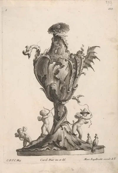 Plate 2, from "Neu inventierte Vasi auf die neueste manier"