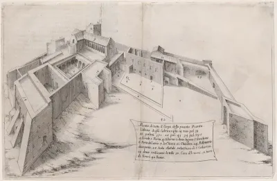 Plate 2, from "Trattato delle Piante & Immagini de Sacri Edifizi di Terra Santa" (Treatise of the Plans & Images of the Sacred Buildings of the Holy Land)