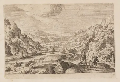 Plate 20, from Landscapes with Scenes from the Old and New Testament and Ovid’s Metamorphoses