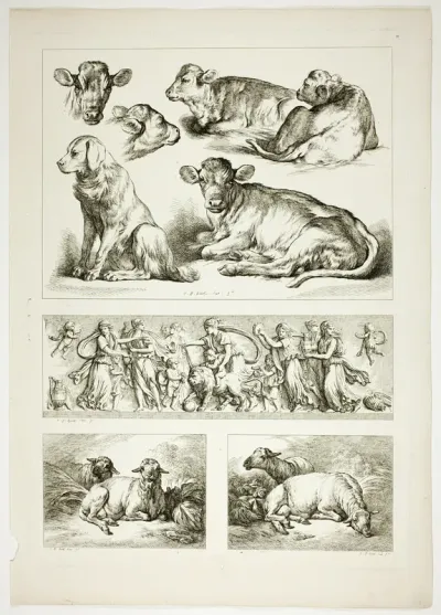 Plate 20 of 38 from Oeuvres de J. B. Huet