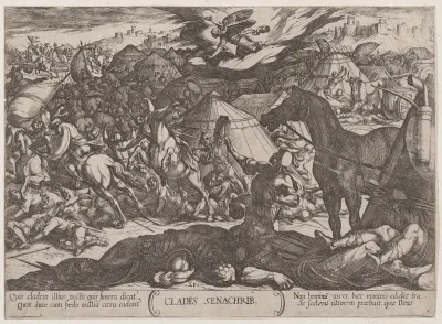 Plate 21: The Angel of the Lord Vanquishing the Army of Sennacherib, from "The Battles of the Old Testament"