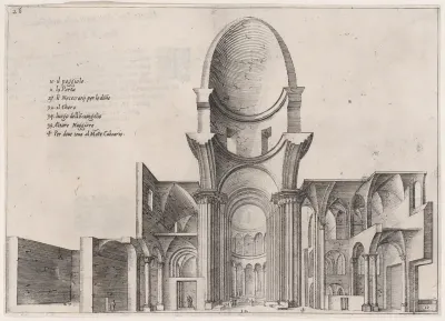 Plate 22, from "Trattato delle Piante & Immagini de Sacri Edifizi di Terra Santa" (Treatise of the Plans & Images of the Sacred Buildings of the Holy Land)