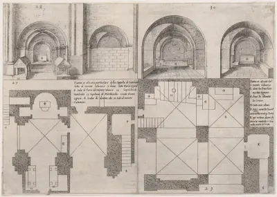 Plate 23, from "Trattato delle Piante & Immagini de Sacri Edifizi di Terra Santa" (Treatise of the Plans & Images of the Sacred Buildings of the Holy Land)