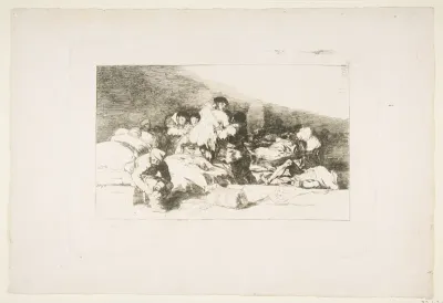Plate 25 from "The Disasters of War" (Los Desastres de la Guerra): 'These too' (Tambien estos)