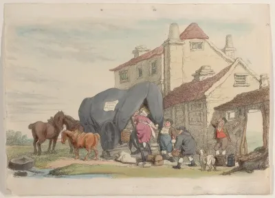 Plate 26: A Flying Wagon, from "World in Miniature"