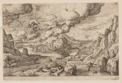 Plate 26, from Landscapes with Scenes from the Old and New Testament and Ovid’s Metamorphoses