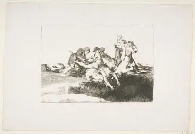 Plate 27 from "The Disasters of War" (Los Desastres de la Guerra): 'Charity' (Caridad)