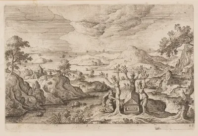 Plate 28, from Landscapes with Scenes from the Old and New Testament and Ovid’s Metamorphoses