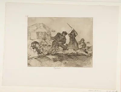 Plate 28 from "The Disasters of War" (Los Desastres de la Guerra): 'Rabble' (Populacho)