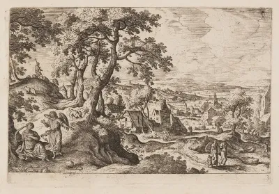 Plate 3, from Landscapes with Scenes from the Old and New Testament and Ovid’s Metamorphoses