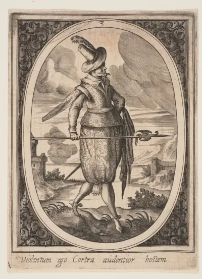 Plate 3 from Military Figures