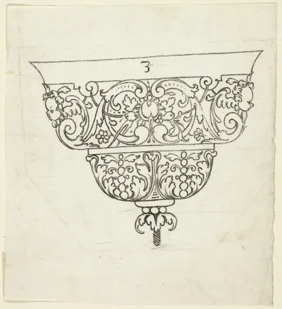 Plate 3, from XX Stuck zum (ornamental designs for goblets and beakers)