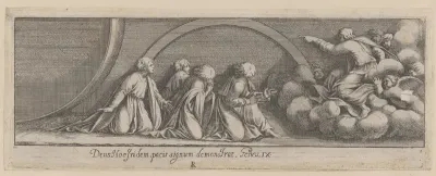 Plate 3: God Addressing Noah and his Sons, from Genesis Chapter 3, after a lost fresco in the basamento of Bay 13 of the Vatican Loggia