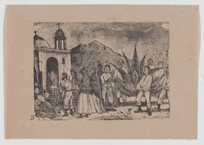 Plate 3: miracle that took place in the hacienda of the Lecheria