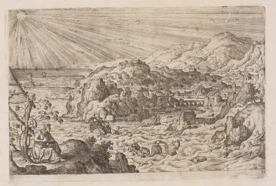 Plate 30, from Landscapes with Scenes from the Old and New Testament and Ovid’s Metamorphoses