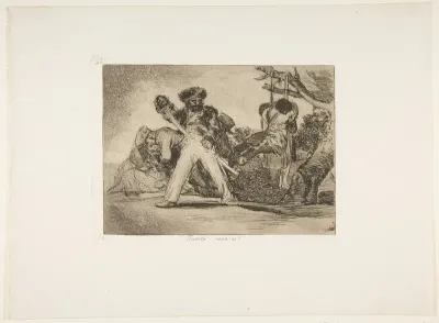 Plate 31 from "The Disasters of War" (Los Desastres de la Guerra): 'That's tough!' (Fuerte cosa es!)