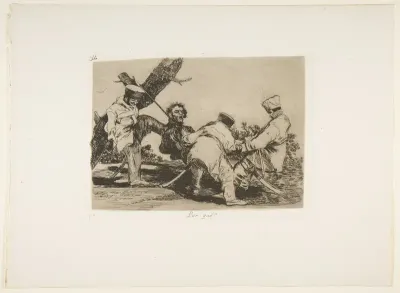 Plate 32 from "The Disasters of War" (Los Desastres de la Guerra): 'Why?' (Por qué?)