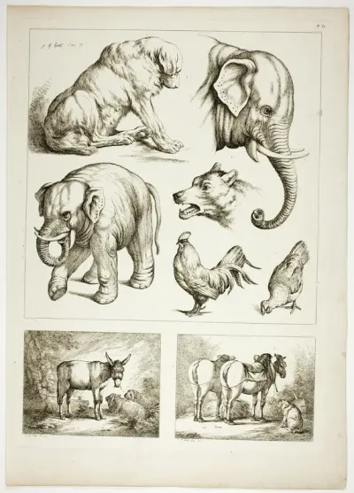 Plate 32 of 38 from Oeuvres de J. B. Huet