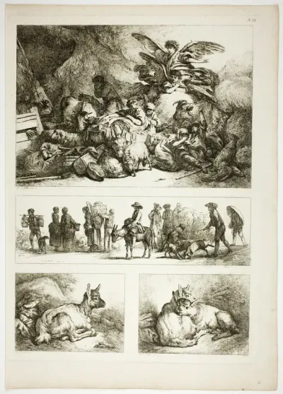 Plate 33 of 38 from Oeuvres de J. B. Huet